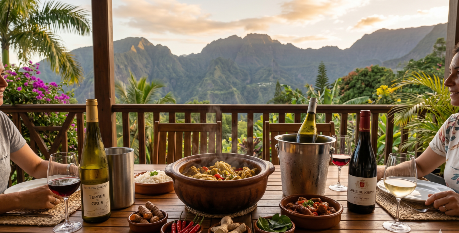 Quel vin boire avec un carry : l'art des accords mets et vins à La Réunion