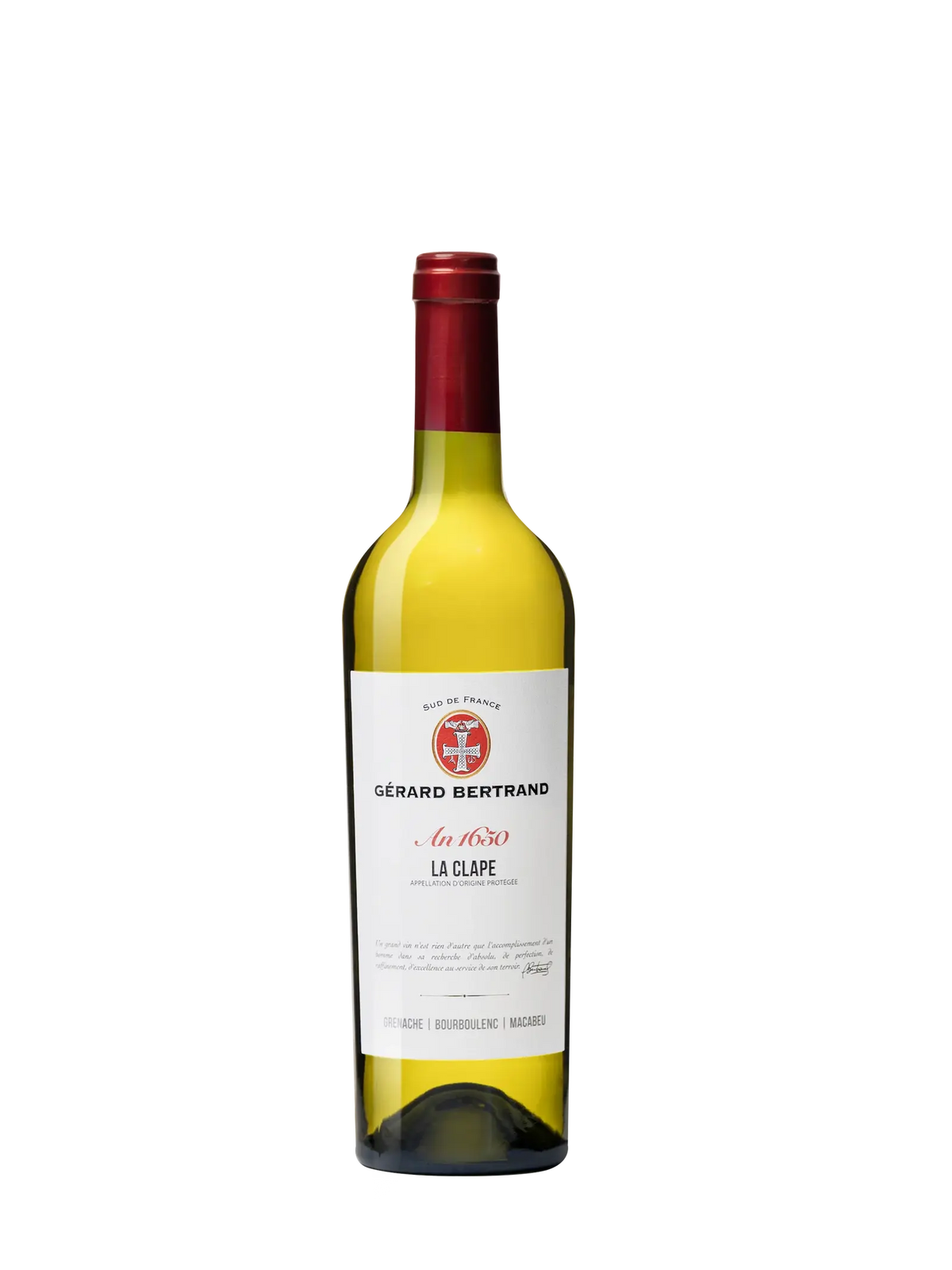 Héritage An 1650 La Clape vin blanc 2021