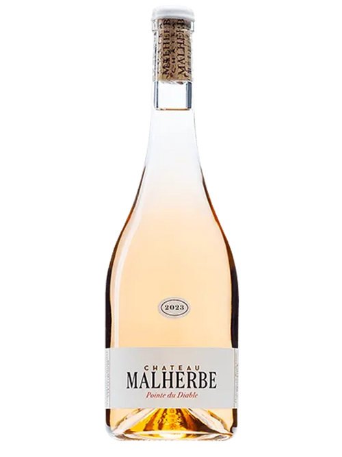 Bouteille de vin rosé Château Malherbe 2023, Pointe du Diable.